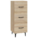 skænk 34,5x34x90 cm konstrueret træ sonoma-eg
