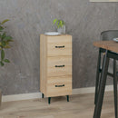 skænk 34,5x34x90 cm konstrueret træ sonoma-eg