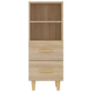 skænk 34,5x34x90 cm konstrueret træ sonoma-eg