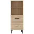 skænk 34,5x34x90 cm konstrueret træ sonoma-eg