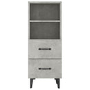 skænk 34,5x34x90 cm konstrueret træ betongrå