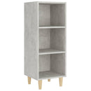 skænk 34,5x32,5x90 cm konstrueret træ betongrå