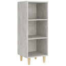 skænk 34,5x32,5x90 cm konstrueret træ betongrå