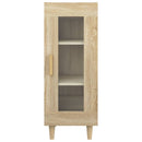 skænk 34,5x34x90 cm konstrueret træ sonoma-eg