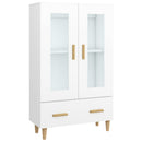 skab 70x31x115 cm konstrueret træ hvid
