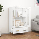 skab 70x31x115 cm konstrueret træ hvid