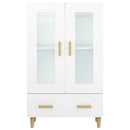 skab 70x31x115 cm konstrueret træ hvid