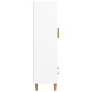 skab 70x31x115 cm konstrueret træ hvid