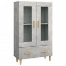 skab 70x31x115 cm konstrueret træ betongrå