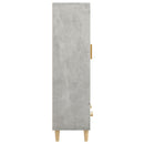 skab 70x31x115 cm konstrueret træ betongrå