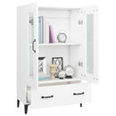 skab 70x31x115 cm konstrueret træ hvid