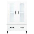skab 70x31x115 cm konstrueret træ hvid