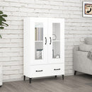 skab 70x31x115 cm konstrueret træ hvid