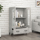 skab 70x31x115 cm konstrueret træ betongrå