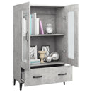 skab 70x31x115 cm konstrueret træ betongrå