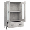 skab 70x31x115 cm konstrueret træ betongrå