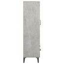 skab 70x31x115 cm konstrueret træ betongrå