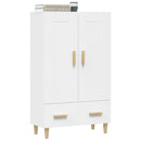skab 70x31x115 cm konstrueret træ hvid
