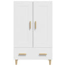 skab 70x31x115 cm konstrueret træ hvid