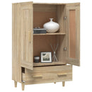 skab 70x31x115 cm konstrueret træ sonoma-eg