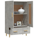 skab 70x31x115 cm konstrueret træ betongrå