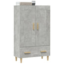 skab 70x31x115 cm konstrueret træ betongrå