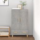 skab 70x31x115 cm konstrueret træ betongrå