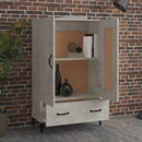 skab 70x31x115 cm konstrueret træ betongrå
