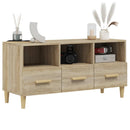 tv-bord 102x36x50 cm konstrueret træ sonoma-eg