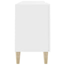 tv-bord 150x30x50 cm konstrueret træ hvid