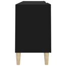 tv-bord 150x30x50 cm konstrueret træ sort