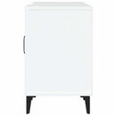 tv-bord 150x30x50 cm konstrueret træ hvid