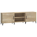 tv-bord 150x30x50 cm konstrueret træ sonoma-eg