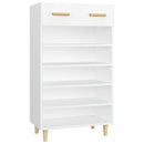 skoreol 60x35x105 cm konstrueret træ hvid