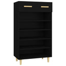 skoreol 60x35x105 cm konstrueret træ sort