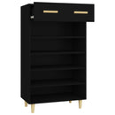 skoreol 60x35x105 cm konstrueret træ sort