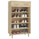 skoreol 60x35x105 cm konstrueret træ sonoma-eg
