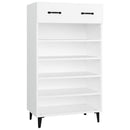 skoreol 60x35x105 cm konstrueret træ hvid