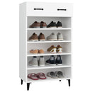 skoreol 60x35x105 cm konstrueret træ hvid