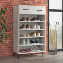 skoreol 60x35x105 cm konstrueret træ betongrå