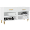 skoreol 102x35x55 cm konstrueret træ hvid