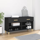 skoreol 102x35x55 cm konstrueret træ sort