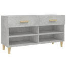 skoreol 102x35x55 cm konstrueret træ betongrå