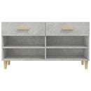 skoreol 102x35x55 cm konstrueret træ betongrå