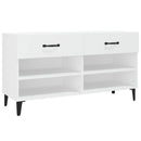 skoreol 102x35x55 cm konstrueret træ hvid