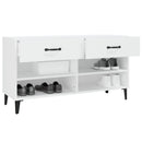 skoreol 102x35x55 cm konstrueret træ hvid