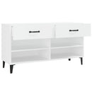 skoreol 102x35x55 cm konstrueret træ hvid