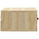 væghængt sengebord 35x35x20 cm sonoma-eg