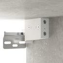 væghængt sengebord 35x35x20 cm betongrå
