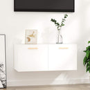 vægskab 80x35x36,5 cm konstrueret træ hvid